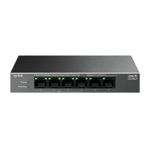 TPLink LS106LP Switch 6P 10100 4P PoE 41W TPLink LS106LP Switch 6P 10100 4P PoE 41W