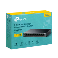 TPLink LS109P  Switch 9P 10100 8P PoE 63W