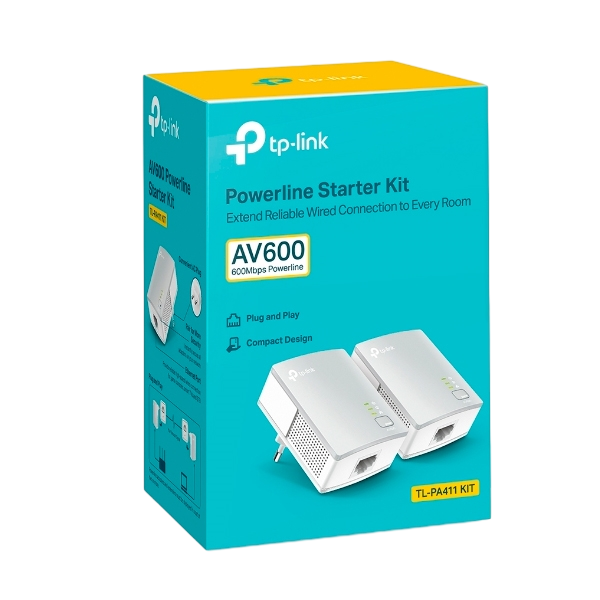 TPLink TLPA411KIT AV600 Nano Powerline  PLC TPLink TLPA411KIT AV600 Nano Powerline  PLC