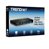 TRENDNet TPE1620WS Switch 16 puertos GB PoE 185w 4 SPF 40Gbps TRENDNet TPE1620WS Switch 16 puertos GB PoE 185w 4 SPF 40Gbps