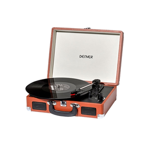 DENVER VPL120 USB Software Grabacion Marron  Tocadiscos