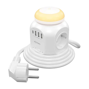Aisens ASPS3A1CL01W 4 Tomas 1 x USBC 3x USBC Luz Nocturna 18M Blanco Regleta de Enchufes Sobremesa Multifuncion Aisens ASPS3A1CL01W 4 Tomas 1 x USBC 3x USBC Luz Nocturna 18M Blanco Regleta de Enchufes Sobremesa Multifuncion