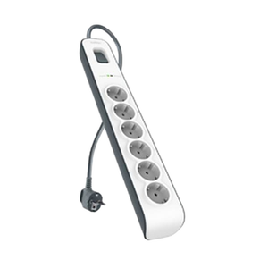 Belkin BSV603VF2M 6 Tomas Botones BlancoGris Regleta Belkin BSV603VF2M 6 Tomas Botones BlancoGris Regleta