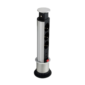 Equip 3 Tomas Schuko 2 USB para Mesa 60mm Regleta mesa Equip 3 Tomas Schuko 2 USB para Mesa 60mm Regleta mesa