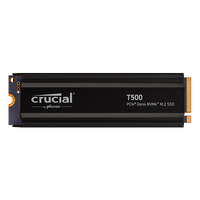 Crucial T500 1TB SSD M2 NVMe Gen4 Con disipador térmico Crucial T500 1TB SSD M2 NVMe Gen4 Con disipador térmico