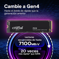Crucial P310 500GB SSD M2 Gen4x4 NVMe Crucial P310 500GB SSD M2 Gen4x4 NVMe
