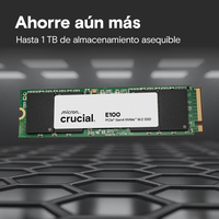 Crucial E100 480GB  SSD M2 PCIe 40 NVMe