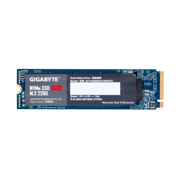 Gigabyte M2 128GB NVMe PCIe 30 x4  SSD Gigabyte M2 128GB NVMe PCIe 30 x4  SSD