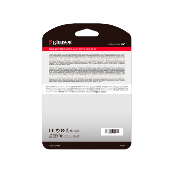 Kingston A2000 M2 2280 NVMe PCIe 250GB Disco Duro SSD Kingston A2000 M2 2280 NVMe PCIe 250GB Disco Duro SSD