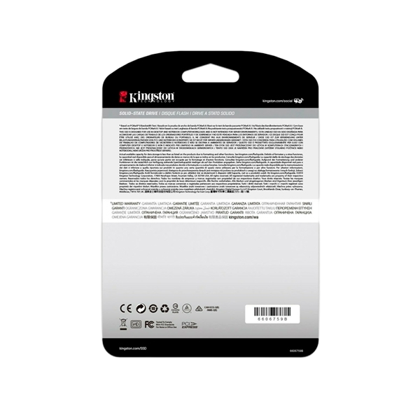 Kingston KC2500 M2 2280 NVMe PCIe 500GB Unidad SSD Kingston KC2500 M2 2280 NVMe PCIe 500GB Unidad SSD