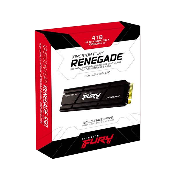 Kingston Fury Renegade PCIe 40 NVMe M2 4TB con dispador SSD Kingston Fury Renegade PCIe 40 NVMe M2 4TB con dispador SSD