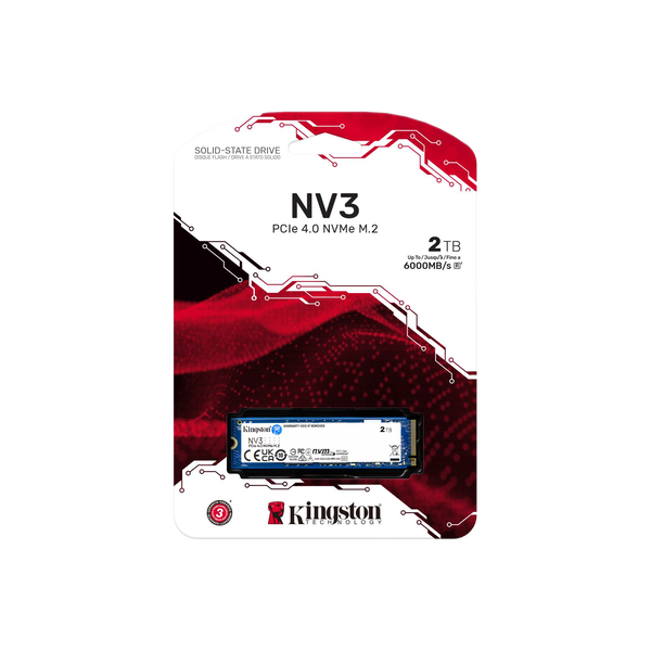Kingston NV3 2TB SSD M2 PCIe 40 NVMe Kingston NV3 2TB SSD M2 PCIe 40 NVMe