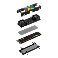 PNY CS3150 1TB RGB  SSD M2 PCIe Gen5 x4 NVMe Disipador
