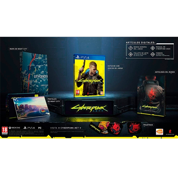 Sony PS4 Cyberpunk 2077 Edición Day one  Videojuego Sony PS4 Cyberpunk 2077 Edición Day one  Videojuego