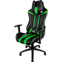 Aerocool AC120 negra  verde  Silla