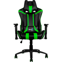 Aerocool AC120 negra  verde  Silla