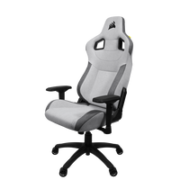 Corsair T3 RUSH Fabric  Silla Gaming Reclinable Ergonómica con Soporte Lumbar y Cervical Grey  Silver