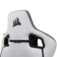 Corsair T3 RUSH Fabric  Silla Gaming Reclinable Ergonómica con Soporte Lumbar y Cervical Grey  Silver