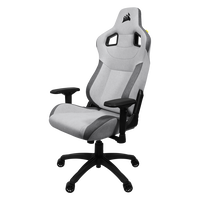 Corsair T3 RUSH Fabric  Silla Gaming Reclinable Ergonómica con Soporte Lumbar y Cervical Grey  White