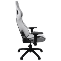 Corsair T3 RUSH Fabric  Silla Gaming Reclinable Ergonómica con Soporte Lumbar y Cervical Grey  White