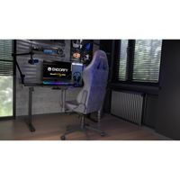 Endorfy SCRIM RD  Silla Gaming Ergonómica Reclinable Soporte Lumbar y Cervical Malla transpirable y Cuero