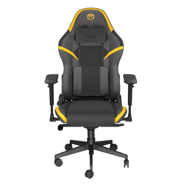 Endorfy SCRIM YL Silla Gaming Ergonómica Reclinable Soporte Lumbar y Cervical Malla Transpirable y Cuero en Color Amarillo Endorfy SCRIM YL Silla Gaming Ergonómica Reclinable Soporte Lumbar y Cervical Malla Transpirable y Cuero en Color Amarillo