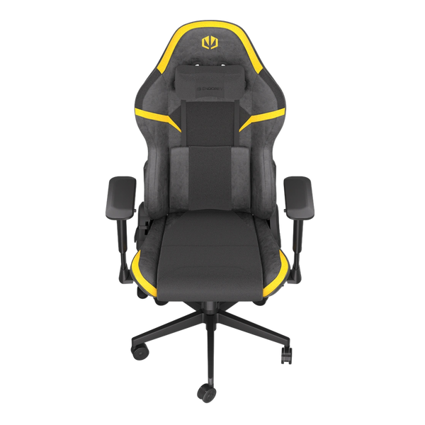 Endorfy SCRIM YL Silla Gaming Ergonómica Reclinable Soporte Lumbar y Cervical Malla Transpirable y Cuero en Color Amarillo Endorfy SCRIM YL Silla Gaming Ergonómica Reclinable Soporte Lumbar y Cervical Malla Transpirable y Cuero en Color Amarillo