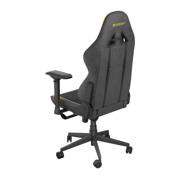 Endorfy SCRIM YL Silla Gaming Ergonómica Reclinable Soporte Lumbar y Cervical Malla Transpirable y Cuero en Color Amarillo Endorfy SCRIM YL Silla Gaming Ergonómica Reclinable Soporte Lumbar y Cervical Malla Transpirable y Cuero en Color Amarillo