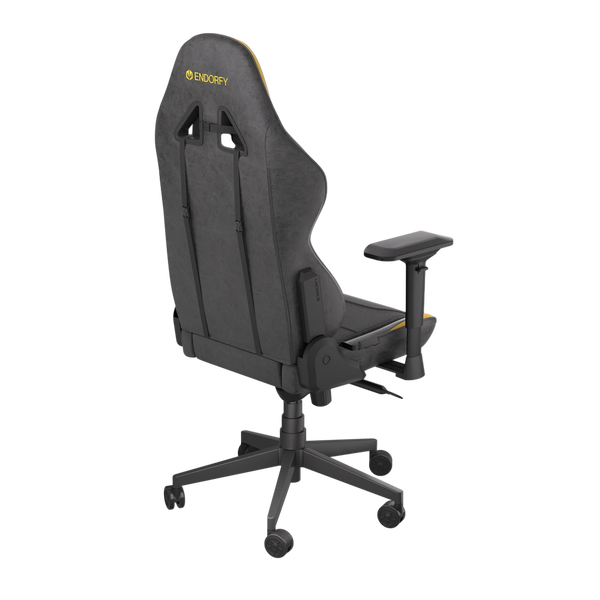 Endorfy SCRIM YL Silla Gaming Ergonómica Reclinable Soporte Lumbar y Cervical Malla Transpirable y Cuero en Color Amarillo Endorfy SCRIM YL Silla Gaming Ergonómica Reclinable Soporte Lumbar y Cervical Malla Transpirable y Cuero en Color Amarillo