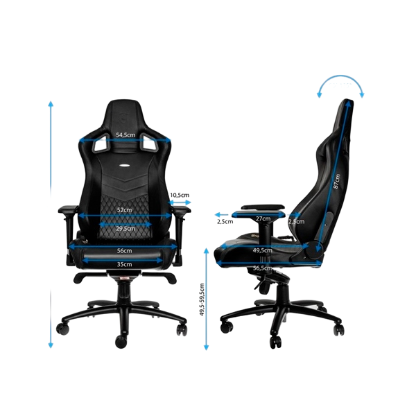Noblechairs Epic cuero negro Silla Noblechairs Epic cuero negro Silla