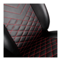 Noblechairs Icon cuero PU negro  rojo  Silla
