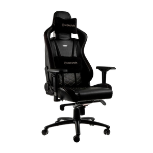 Noblechairs Epic cuero PU negro dorado Silla Noblechairs Epic cuero PU negro dorado Silla