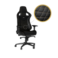 Noblechairs Epic cuero PU negro dorado Silla Noblechairs Epic cuero PU negro dorado Silla