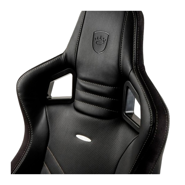 Noblechairs Epic cuero PU negro dorado Silla Noblechairs Epic cuero PU negro dorado Silla