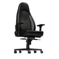 Noblechairs Icon cuero PU negro  dorado  Silla