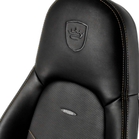 Noblechairs Icon cuero PU negro  dorado  Silla