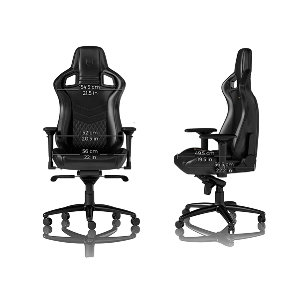 Noblechairs Epic cuero de nappa negro  Silla Noblechairs Epic cuero de nappa negro  Silla