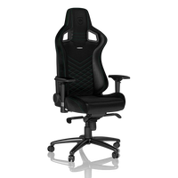 Noblechairs Epic cuero PU negro  verde  Silla