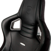 Noblechairs Epic cuero PU negro  verde  Silla