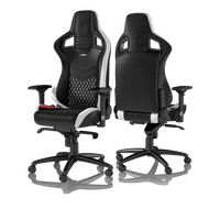 Noblechairs Epic cuero negro blanco rojo Silla Noblechairs Epic cuero negro blanco rojo Silla