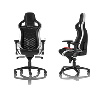 Noblechairs Epic cuero negro blanco rojo Silla Noblechairs Epic cuero negro blanco rojo Silla