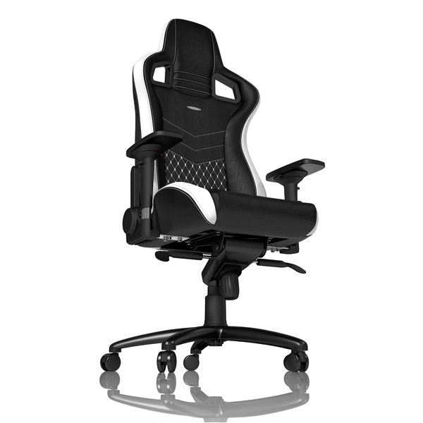 Noblechairs Epic cuero negro blanco rojo Silla Noblechairs Epic cuero negro blanco rojo Silla