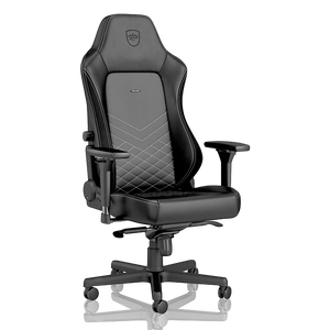 Noblechairs Hero cuero PU negro blanco Silla Noblechairs Hero cuero PU negro blanco Silla