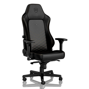Noblechairs Hero cuero PU negro dorado Silla Noblechairs Hero cuero PU negro dorado Silla