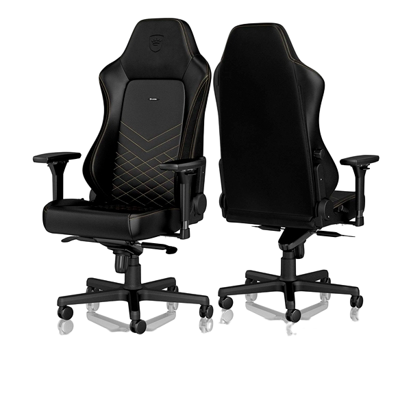 Noblechairs Hero cuero PU negro dorado  Silla Noblechairs Hero cuero PU negro dorado  Silla