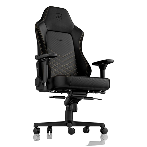 Noblechairs Hero cuero PU negro dorado  Silla Noblechairs Hero cuero PU negro dorado  Silla