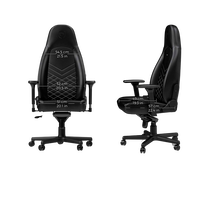 Noblechairs Icon cuero PU negro blanco Silla Noblechairs Icon cuero PU negro blanco Silla