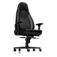 Noblechairs Icon cuero PU negro blanco Silla Noblechairs Icon cuero PU negro blanco Silla
