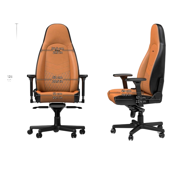 Noblechairs Icon cuero cognac  Silla Noblechairs Icon cuero cognac  Silla