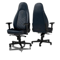 Noblechairs Icon cuero azul midnight  Silla